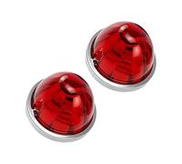 Riloer LED Trailer Side Marker Lights For Car Mods Accessories Watermelon Warning Lamp Compatible with 12V-24V DC Vehicle Constant Red Light 2pcs
