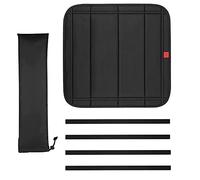 Riloer Magnetic Sunshades w/Storage Pouch, Collapsible Durable RV Vents Skylight Insulator Cover, Easy To Install Bathroom Shades Camper Fan Covers, Black (43.2 * 11.4CM/17.0 * 4.5IN)