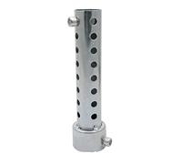 Riloer Motorcycle Exhaust Silencer, Universal Adjustable Removable Motorbike Can Exhaust Muffler Baffle Silencer for 35/48/60mm Tail Exhaust Pipe, Black/Silver