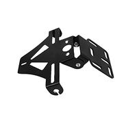 Riloer Motorcycle License Plate Holder, Motorcycle Number Plate Multifunctional Motorcycles Mounting Bracket Universal Motorcycles Tail Tidy Adjustable Folding License Plate Holder Black