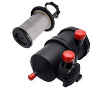 Riloer Oil Catch Can Stainless Filter Universal Provent Tank 200 Replacement Filter Turbo Diesel Compact Baffled Oil Catch Can 4WD Turbo Charge Diesel