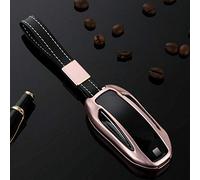 Riloer Remote Key Fob Case Shell Keychain Case Shell Cover For T-Esla Model S X 12-2018
