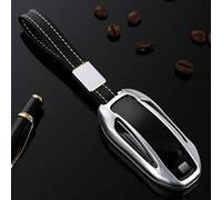 Riloer Remote Key Fob Case Shell Keychain Case Shell Cover For T-Esla Model S X 12-2018