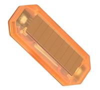 Riloer Strobe Light, Solar Vibration Anti-Collision Warning Light, Flashing Beacon Light, Warning Strobe Lighting Bar for Car Truck, Amber Cover