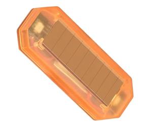 Riloer Strobe Light, Solar Vibration Anti-Collision Warning Light, Flashing Beacon Light, Warning Strobe Lighting Bar for Car Truck, Amber Cover