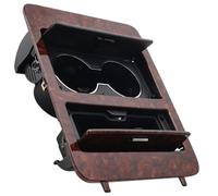 Riloer Woodgrain Center Console Cup Holder Storage 23164631 Compatible with Chevrolet Silverado 1500 2007 2008 2009 2010 2011 2012 2013 Peach Wood