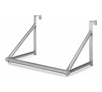 RILOOP Over The Door Rack Clothes Hanging Rail Hanger Bar Rod Space Saver Storage Tidy