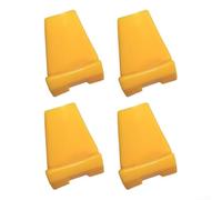 Rim Claw Cover Tyre Dismounting Machine Accessory - Heavy Duty Jaw Protectors to Avoid Scratches on Rims - Auto Workshop Essential Standard Size Set of 4(Short yellow)