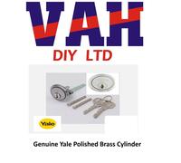 Yale Locks 631109031162 B1109 Replacement Rim Cylinder & 2 Keys Chrome Finish Box