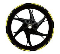 Rim Decal Motorcycle Wheel Sticker for Kawasaki for Z750 for Z800 for Z 750 800 17 Inch Decals Reflective Decal Rim Hub Decorative Stickers Motorbike Wheel Stickers(Color 23)