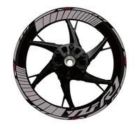 Rim Decal Motorcycle Wheel Stickers for YZFR1 YZF-R1 YZF R1 Rim Sticker Hub Decals Night Reflective Decorative Motorbike Wheel Stickers(Color 2)