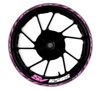 Rim Decal set Motorcycle Reflective Wheel Decal For SUZUKI SV 650 S SV650S 17 Inch Hub Stickers Rim Protector Kit waterproof Motorbike Hub Sticker