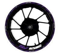 Rim Decal set Motorcycle Reflective Wheel Decal For SUZUKI SV 650 S SV650S 17 Inch Hub Stickers Rim Protector Kit waterproof Motorbike Hub Sticker