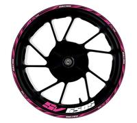 Rim Decal set Motorcycle Reflective Wheel Decal For SUZUKI SV 650 S SV650S 17 Inch Hub Stickers Rim Protector Kit waterproof Motorbike Hub Sticker