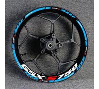 Rim Decals set Motorcycle Reflective Wheel Decal For Suzuki GSX-S750 GSX750S GSXS750 Gsxs 750 S750 Rim Stripe Decals Motorbike Reflective Hub Decal(Color 17)