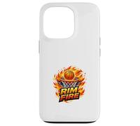 Rim Fire Basketball Flame Dunk High Energy Sports Design Case for iPhone 13 Pro