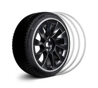 Rim Protectors For Alloy Wheels,Alloy Wheel Edge Ring,Universal Alloy Wheel Protector 4Pcs,Cover Car Protection Tire Trim Rings,Anti-Scratch,aluminum Alloy,for Enhanced Wheel Safety