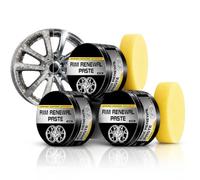 Rim Renewal Paste Wheel Care & Restoration Paste, Multi-purpose Wheel Restoration Polish Buffs, And Restores a Brilliant Fills Scuffs Removes Scratches for All Alloys | Car Scratch Repair Paste (3PC)