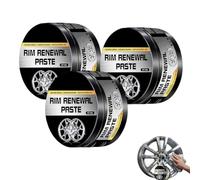 Rim Renewal Paste Wheel Care & Restoration Paste, Multi-purpose Wheel Restoration Polish Buffs, And Restores a Brilliant Fills Scuffs Removes Scratches for All Alloys (3PC)