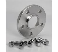 Rim Spacers 2Pieces PCD 5x112 CB 66.6mm 12/15/20mm Wheel Spacer Adapters For The New Universal Series Car M14x1.25 Aluminum Alloy(2PCS 12MM Silver)