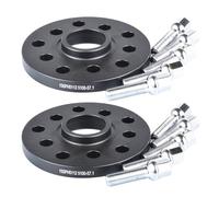 Rim Spacers For 5 * 112/5 * 100 Forged Aluminum Shims Tire Hub Spacers STUD+M14*1.5 Lug Nut 2PCS 15mm Car Wheel Spacer Aluminum Alloy(Black 40mmball Bolt)
