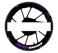 Rim Stickers Motorcycle Accessories Reflective Rim Edge Stripes Reflective Wheel Stickers for Suzuki SV650 Sv650(Style 11)