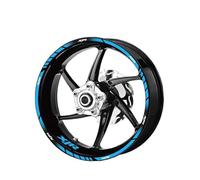 Rim Stickers Motorcycle Accessories Reflective Rim Edge Stripes Reflective Wheel Stickers for Y&amaha XJR1300 XJR400 XJR1200(Style 7)