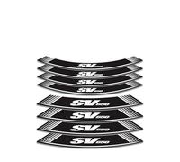 Rim Stickers Motorcycle Accessories Wheel Stickers Reflective Rim Motorbike Waterproof Decals for SV650 Sv 650(Style 1)