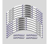 Rim Stickers Motorcycle Accessories Wheel Stickers Reflective Wheel Stickers Decals Reflective Rims for Y&amaha MT09 MT 09 2021 2022(Style 2)
