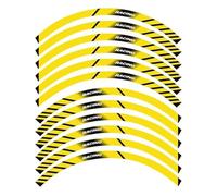 Rim Stickers Motorcycle Reflective Rim Stripe Stickers Rim Edge Stickers 1 Set for Monkey125 125 Z125 2019-2024(Style 27)