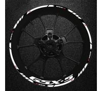 Rim Stickers Motorcycle Reflective Rim Stripe Stickers Rim Edge Stickers 1 Set for Suzuki Gsx-s Gsx-s750 Gsxs1000 750 1000 600(Style 10)