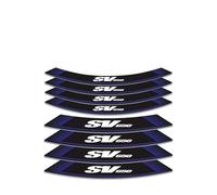 Rim Stickers Motorcycle Stickers Reflective Motorcycle Wheel Stickers Rim Motorcycle Wheel Stickers for SV650 Sv 650(Style 3)