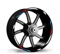 Rim Stickers Motorcycle Wheel Stickers Decorative Wheel Rim Reflective Stickers for Z750 Z800 Z900 Z1000 for Ninja 650 400(Style 12)