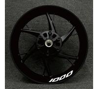 Rim Stickers Motorcycle Wheel Stickers Night Reflective Decorative Wheel Rim Reflective Stickers for B&MW S1000 XR S1000XR(Style 28)