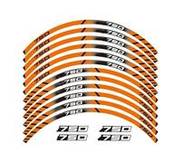 Rim Stickers Motorcycle Wheel Stickers Night Reflective Decorative Wheel Rim Reflective Stickers for Z750 Z 750(Style 3)