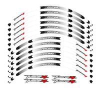Rim Stickers Motorcycle Wheel Stickers Reflective Rim Motorbike Waterproof Decals for for Tuono V4 1100 RR V4 1100(Style 4)