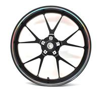 Rim Wheel Racing Sticker Self-adhesive 0.275 Inch with assembly tool for Motorcycle Car Bicycle Universal Decal Decorative Stripe 16" 17" 18" 19" (Hologram black)