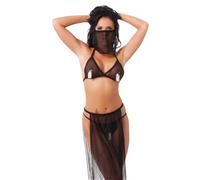 Rimba Belly Dancer 4-Piece Set Black