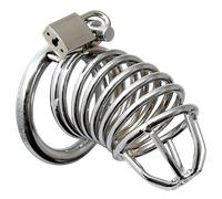 Chrome Chastity Cock Cage