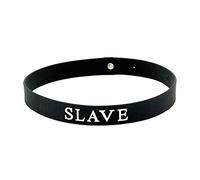 Black Silicone Slave Submissive Collar Sensual Desire Bondage Choker