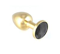 Rimba Golden Buttplug, Klein mit Kristal (Unisex) Rose Gold
