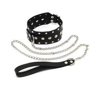Rimba Leather Collar And Chain