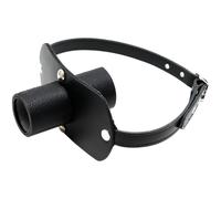 Rimba Leather Hollow Tube Mouth Gag