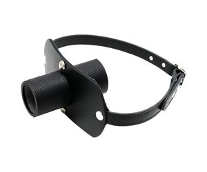 Rimba - leather urophilic fetish ball stretcher (Ø 40 mm, black)