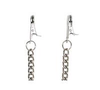 Rimba Nipple Clamps with Chain Silver One Size