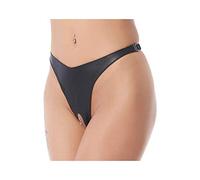 Rimba - Open Crotch Briefs Click Closure Black