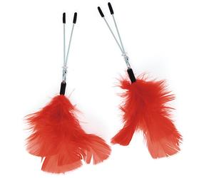 Rimba Red Feather Nipple Clamps