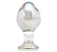 Rimba Zelda - tapered glass anal plug (transparent)