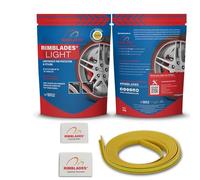 Rimblades Light Alloy Wheel Rim Protector - Single Strip (1 Wheel) - DIY Fit for Up to 22" Wheels - Affordable Rim Protection - Car Wheel Scratch Protection (Yellow)