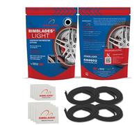 Rimblades Light Black Alloy Wheel Protectors - Fits Up to 22” x 4 Wheels | 8 Colour Options | Easy DIY Fit | Protects Against Kerb Rash | Car Exterior Accessory